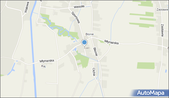 Trześń gmina Gorzyce, Wąska, mapa Trześń gmina Gorzyce