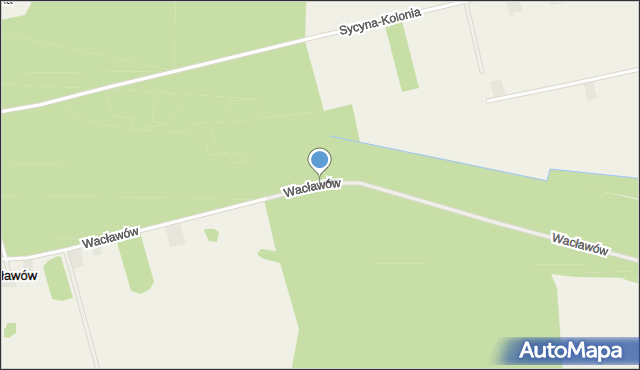 Wacławów gmina Zwoleń, Wacławów, mapa Wacławów gmina Zwoleń