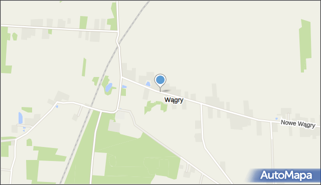 Wągry, Wągry, mapa Wągry