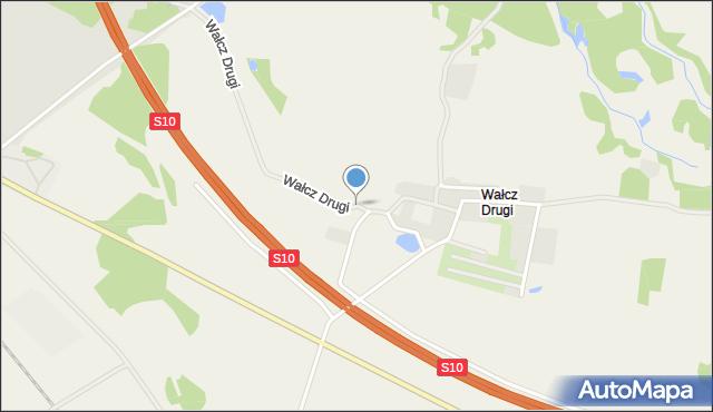 Wałcz Drugi, Wałcz Drugi, mapa Wałcz Drugi