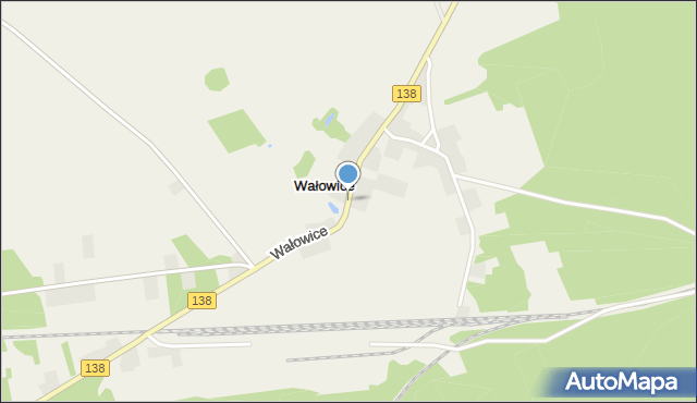 Wałowice gmina Gubin, Wałowice, mapa Wałowice gmina Gubin
