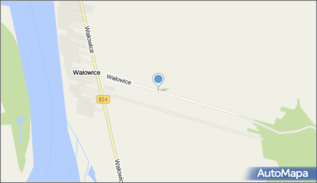 Wałowice gmina Józefów nad Wisłą, Wałowice, mapa Wałowice gmina Józefów nad Wisłą
