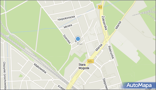 Warszawa, Wał Kościuszkowski, mapa Warszawy