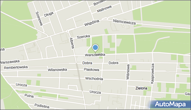 Warszawa, Warszawska, mapa Warszawy