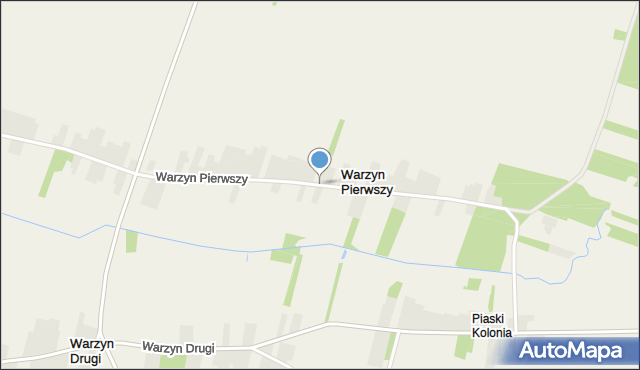 Warzyn Pierwszy, Warzyn Pierwszy, mapa Warzyn Pierwszy