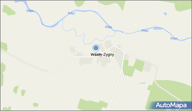 Wasiły-Zygny, Wasiły-Zygny, mapa Wasiły-Zygny