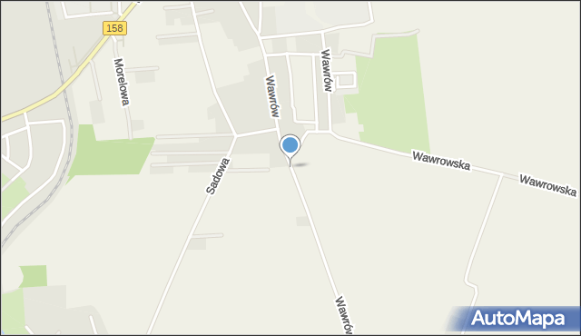 Wawrów, Wawrów, mapa Wawrów