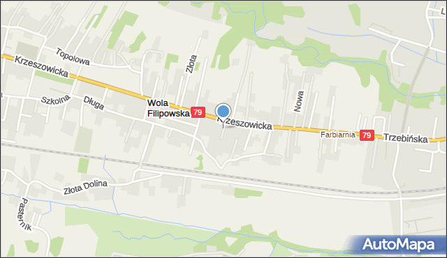 Wola Filipowska, Wąska, mapa Wola Filipowska