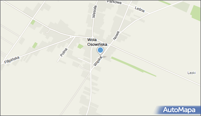 Wola Osowińska, Wąska, mapa Wola Osowińska