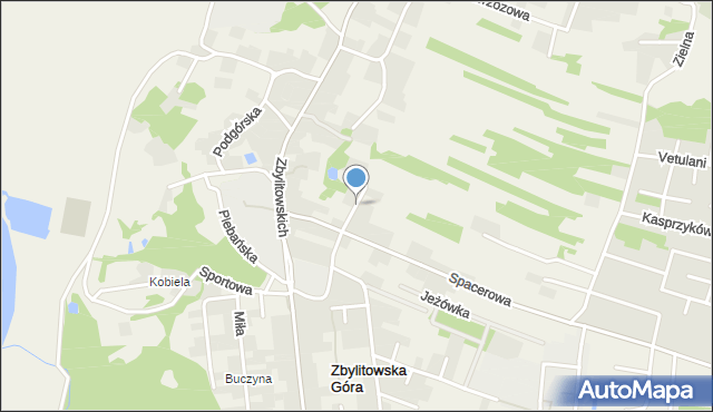 Zbylitowska Góra, Wątok, mapa Zbylitowska Góra