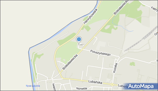 Zgorzelec, Waszczuka Bolesława, mapa Zgorzelec