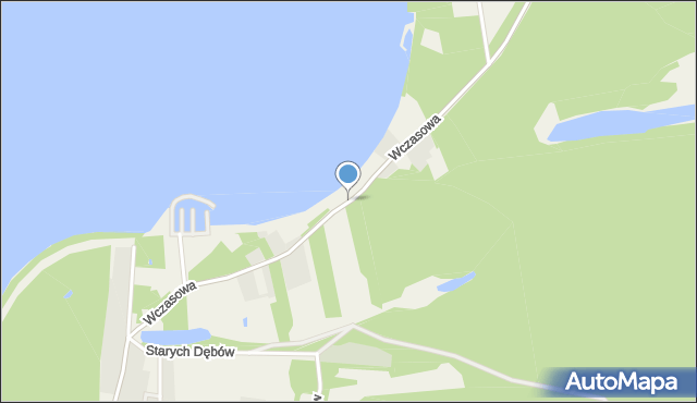 Białobrzegi gmina Nieporęt, Wczasowa, mapa Białobrzegi gmina Nieporęt