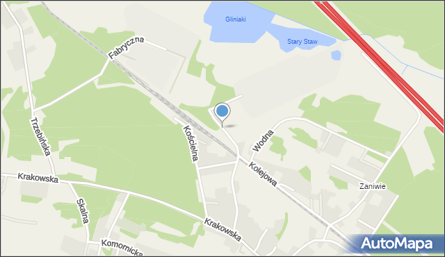 Bolęcin gmina Trzebinia, Wczasowa, mapa Bolęcin gmina Trzebinia