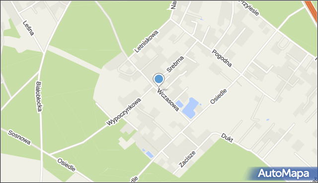 Ciele, Wczasowa, mapa Ciele