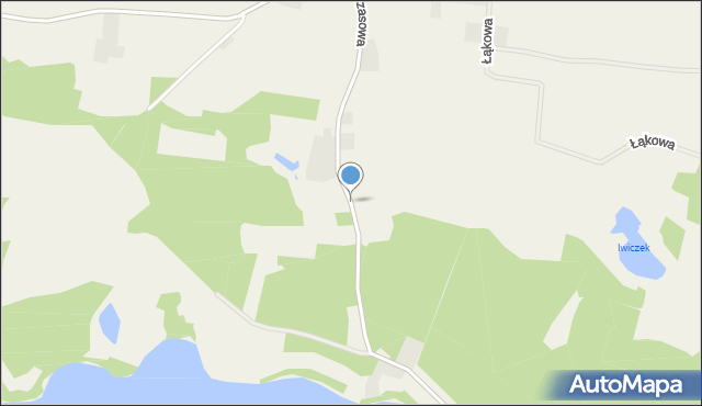 Iwiczno, Wczasowa, mapa Iwiczno