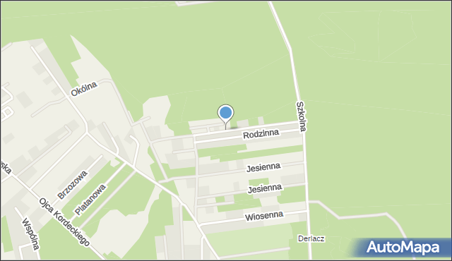 Kałuszyn gmina Wieliszew, Wczasowa, mapa Kałuszyn gmina Wieliszew