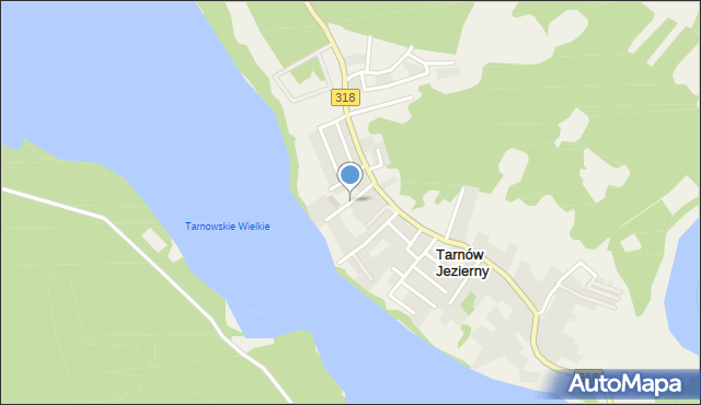Tarnów Jezierny, Wczasowa, mapa Tarnów Jezierny
