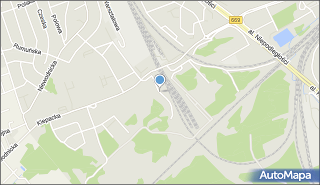 Białystok, Wenecka, mapa Białegostoku