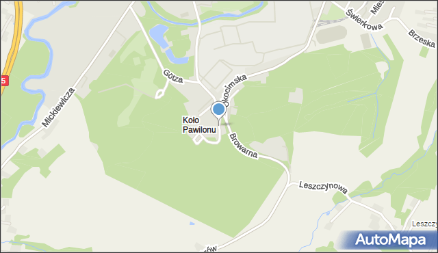 Brzesko, Wesoła, mapa Brzesko