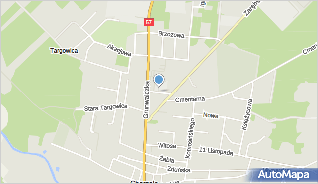 Chorzele powiat przasnyski, Wesoła, mapa Chorzele powiat przasnyski