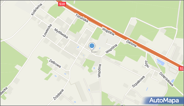 Ciele, Wesoła, mapa Ciele