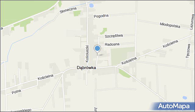 Dąbrówka powiat wołomiński, Wesoła, mapa Dąbrówka powiat wołomiński