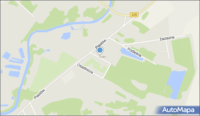 Gryfice, Wesoła, mapa Gryfice