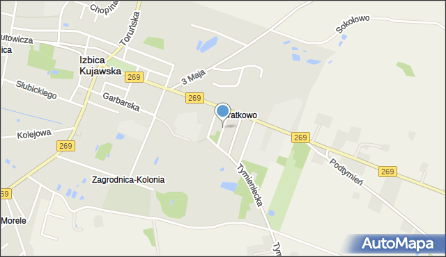 Izbica Kujawska, Wesoła, mapa Izbica Kujawska