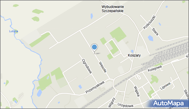 Jabłonowo Pomorskie, Wesoła, mapa Jabłonowo Pomorskie