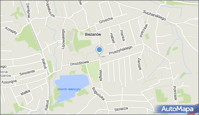 Kraków, Weigla Ferdynanda, mapa Krakowa