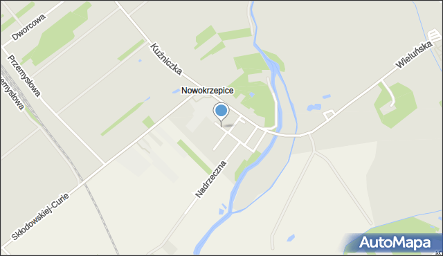 Krzepice powiat kłobucki, Wesoła, mapa Krzepice powiat kłobucki