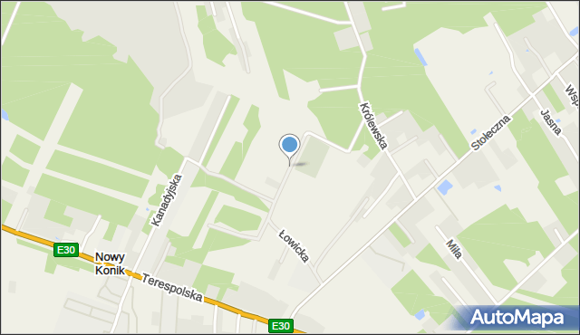 Nowy Konik, Wenecka, mapa Nowy Konik