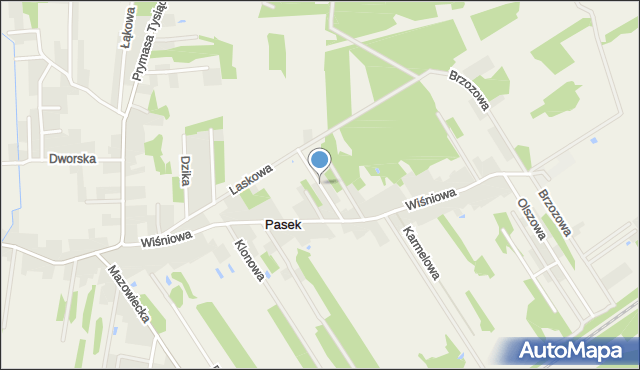 Pasek gmina Klembów, Wesoła, mapa Pasek gmina Klembów