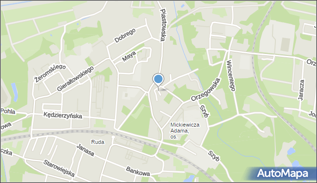 Ruda Śląska, Wesoła, mapa Rudy Śląskiej
