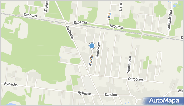 Sobolewo gmina Grabówka, Wesoła, mapa Sobolewo gmina Grabówka