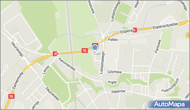 Świdnica, Wesoła, mapa Świdnicy