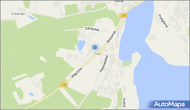 Swornegacie, Wędkarska, mapa Swornegacie