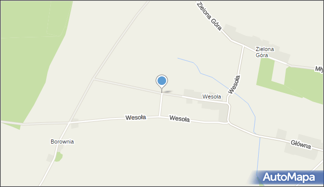 Szymonków, Wesoła, mapa Szymonków