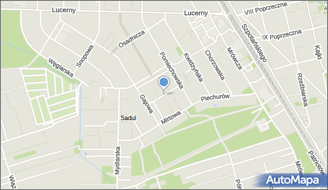 Warszawa, Wesołowskiego Bronisława, mapa Warszawy