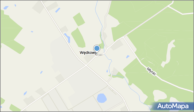 Wędkowy, Wędkowy, mapa Wędkowy