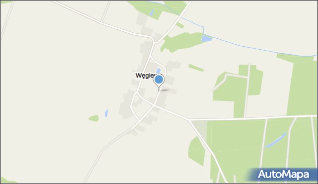 Węglewo gmina Ujście, Węglewo, mapa Węglewo gmina Ujście