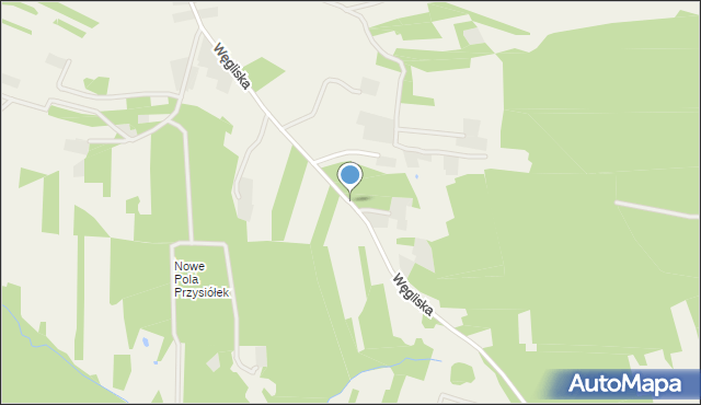 Węgliska gmina Rakszawa, Węgliska, mapa Węgliska gmina Rakszawa