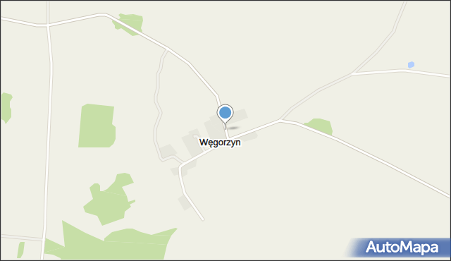 Węgorzyn gmina Karnice, Węgorzyn, mapa Węgorzyn gmina Karnice
