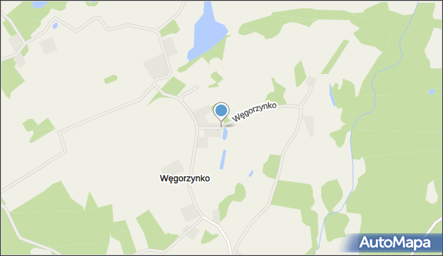 Węgorzynko, Węgorzynko, mapa Węgorzynko