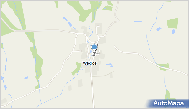 Weklice, Weklice, mapa Weklice