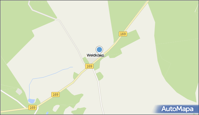 Wełdkowo, Wełdkowo, mapa Wełdkowo