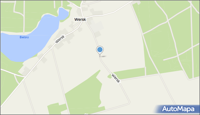 Wersk, Wersk, mapa Wersk