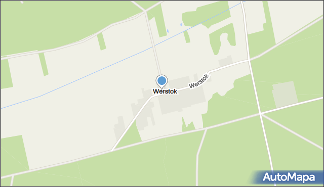 Werstok, Werstok, mapa Werstok