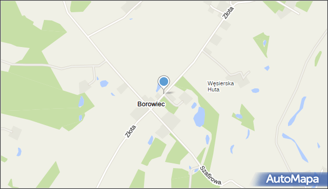 Węsiory, Węsiory, mapa Węsiory