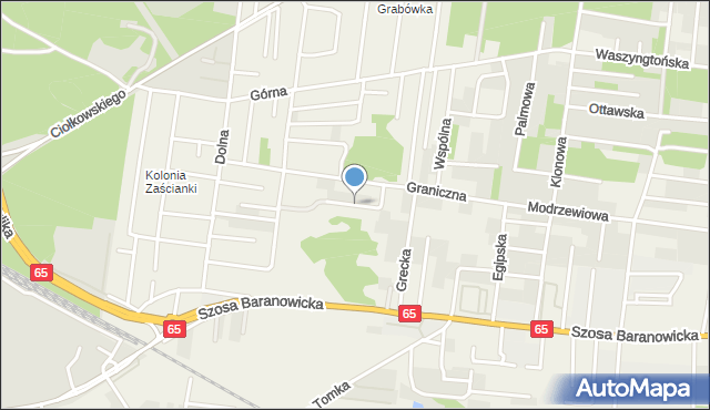 Zaścianki gmina Grabówka, Wenecka, mapa Zaścianki gmina Grabówka